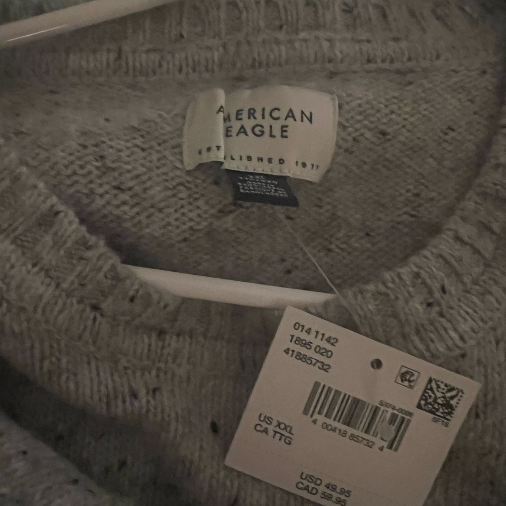 American Eagle Outfitters Charcoal Crewneck Sweater